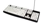 Geemarc Telecom 3521350020823 Tastatur Universal USB QWERTY Schwarz, Weiß