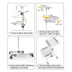 Techly ICA-TB-TPM-6 Multimediawagen & -ständer Weiß Multimedia-Trolley
