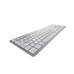 CHERRY KW 9100 SLIM FOR MAC Tastatur Universal USB + Bluetooth QWERTZ Deutsch Silber