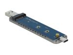 DELOCK Externes Gehäuse für M.2 NVMe PCIe SSD USB TYP C & A