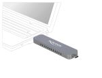 DELOCK Externes Gehäuse für M.2 NVMe PCIe SSD USB TYP C & A