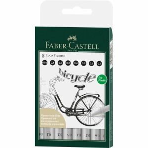 Faber-Castell 166008 Fineliner Schwarz 8 Stück(e)