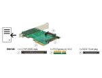 DELOCK PCI Express x4 Karte >1 x intern U.2 NVMe SFF-8639 ST