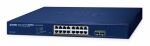 PLANET 16-Port 10/100/1000T 802.3at PoE + 2-Port 1000X...