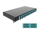 DELOCK 19" LWL Spleißbox 12x SC DX OM3 1HE...