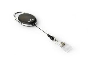 Durable BADGE REEL STYLE Namensschild mit Jojo Schwarz 10 Stück(e)