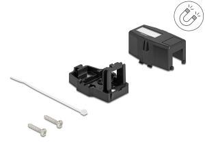 DELOCK Keystone Leergehäuse 1 Port schwarz