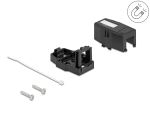 DELOCK Keystone Leergehäuse 1 Port schwarz