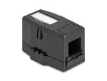 DELOCK Keystone Leergehäuse 1 Port schwarz