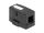 DELOCK Keystone Leergehäuse 1 Port schwarz