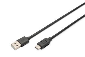Digitus USB-C Anschlusskabel, USB-A - USB-C