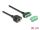 DeLOCK RJ45 Kabel Cat.6 Buchse zu Terminalblock Adapter zum Einbau 30 cm 2-teilig