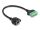 DeLOCK RJ45 Kabel Cat.6 Buchse zu Terminalblock Adapter zum Einbau 30 cm 2-teilig