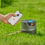 Gardena AquaPrecise Kreisförmige Wassersprinkler Schwarz, Blau, Grau