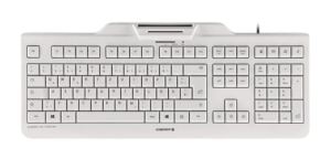 CHERRY KC 1000 SC Tastatur USB Schweiz Grau