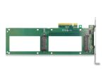 DELOCK PCI Express 4.0 x8 Karte 2 x intern U.2 NVMe SFF-8639