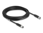 DeLOCK M8 3 Pin Kabel A-kodiert Stecker zu Buchse PUR (TPU) 5 m