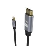 Inca ITCH-20 Videokabel-Adapter 2 m USB Typ-C HDMI Schwarz, Silber