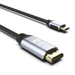 Inca ITCH-20 Videokabel-Adapter 2 m USB Typ-C HDMI Schwarz, Silber