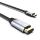 Inca ITCH-20 Videokabel-Adapter 2 m USB Typ-C HDMI Schwarz, Silber