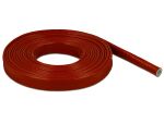 DELOCK Feuerfest Schutzschlauch silikonbeschi. 5mx10mm rot