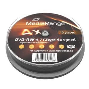 MediaRange MR450 DVD-Rohling 4,7 GB DVD-RW 10 Stück(e)