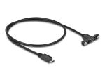DELOCK Kabel USB 2.0 Micro-B Stecker 0,5 m zum einbau