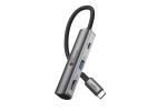 Alcasa HUB-C002A Schnittstellen-Hub USB Typ-C 5000 Mbit/s Anthrazit