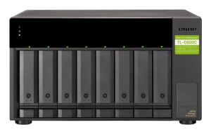 QNAP TL-D800C Speicherlaufwerksgehäuse HDD / SSD-Gehäuse Schwarz, Grau 2.5/3.5"