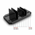 Lindy 73435 Ladegerät für Mobilgeräte Smartphone, Tablets Schwarz AC Schnellladung Drinnen