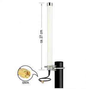 DELOCK LTE-Antenne SMA 6,0-8,0dBi starr outdoor Masthalte