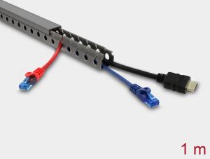 DELOCK Verdrahtungskanal 25 x 25 mm - Länge 1 m grau