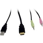 Inter-Tech AS-22HA HDMI Tastatur/Video/Maus (KVM)-Switch Schwarz