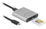 DeLOCK USB Type-C Card Reader im Aluminium Gehäuse...