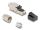 DeLOCK RJ45 Stecker feldkonfektionierbar Cat.6A mit Kabelverschraubung und Staubschutz werkzeugfrei