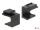 DELOCK Keystone Abdeckung 4 Stk schwarz