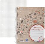 LANDRE Collegeblock Recycling A5 Abriss 80 Blatt 70 g/qm