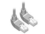 DELOCK Netzwerkkabel RJ45 Cat.6A S/FTP oben/oben gew. 1m