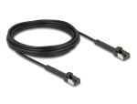DELOCK RJ45 Netzwerkkabel Cat.6A U/FTP winkelbar 5m schwa