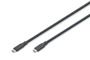 Digitus USB4 Gen3 Silikon Kabel, USB 40Gbps, 0,5m, schwarz