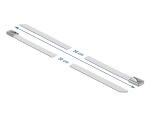 DELOCK Edelstahlkabelbinder L 300 x B 7,9 mm weiß 10 Stück