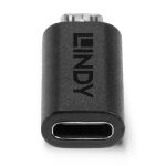 Lindy 41903 Kabeladapter USB Type C USB Type Micro-B Schwarz
