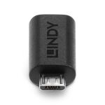 Lindy 41903 Kabeladapter USB Type C USB Type Micro-B Schwarz