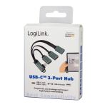 LogiLink UA0361 Schnittstellen-Hub USB 3.2 Gen 1 (3.1 Gen 1) Type-C 5000 Mbit/s Silber