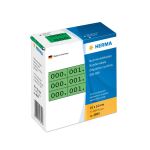 HERMA Nummernetiketten dreifach selbstklebend 10x22 mm...