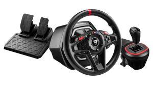 Thrustmaster T128 Shifter Pack Schwarz USB Lenkrad + Pedale + Schalthebel Analog / Digital PC, Xbox One, Xbox One S, Xbox One X, Xbox Series S, Xbox Series X