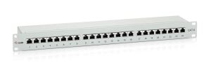 Equip 24-Port Premium Cat.6 Geschirmtes Patch Panel, Hellgrau