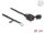 DeLOCK Kabel RJ12 Stecker zu RJ12 Buchse mit Verschlusskappe 20 cm schwarz
