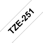 Brother TZE-251 Etiketten erstellendes Band Schwarz auf...