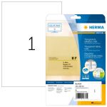 HERMA Etiketten transparent matt A4 210x297 mm Folie 25 St.